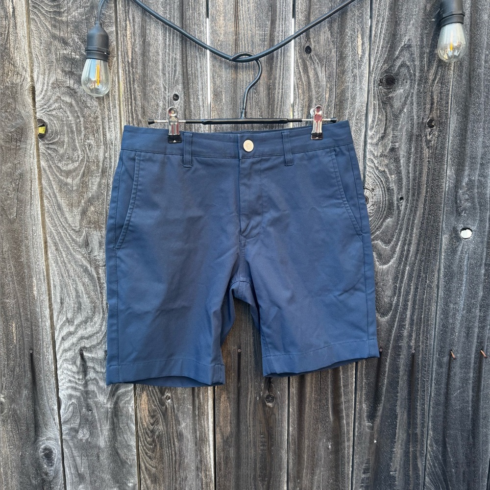 Men’s Bonobos Navy Blue Highland Golf Shorts size 28 8” Inseam